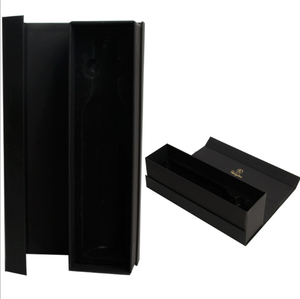 <span class=keywords><strong>2</strong></span> botella de embalaje de tela de satén plegable de libro en forma de vino Paperborad imán de vidrio de vino de caja - Product Image 2