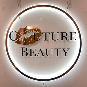 सोने के धातु पत्र व्यवसाय की दुकान 3 डी ऐक्रेलिक लोगो कस्टम नेतृत्व चैनल पत्र बैकलिट संकेत बाहरी दीवार विज्ञापन स्टोर - Product Image 1