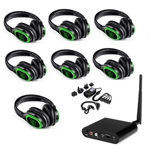 Système de fête silencieuse RF998B avec casques sans fil à diffusion audio sans latence pour Silent Disco - Product Image 6