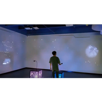Nouvelle technologie, mur vidéo d'affichage 3D, écran tactile, jeu interactif immersif, projecteur holographique pour mur photo pour les expositions