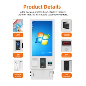 Multi-payment Methods 27/32'' Flexible Screen Facial Recognition <b>Scanner</b> <b>Printer</b> Password Keypad Cashless Payment Self Kiosks - Product Image 4