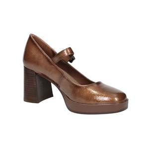 Zapatos de Tacón para Mujer Carmela, Color Marrón, Talla 36, Tacón Mediano, Plataforma, Estilo Mary Jane - Product Image 6