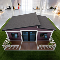 Maison conteneur extensible de luxe, maison préfabriquée modulaire extensible