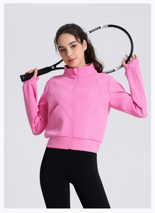 Yoke Fall Vente chaude Pull coupe-vent et chauffant pour femmes avec poches latérales Loose Leisure Yoga Hoodie - Product Image 5