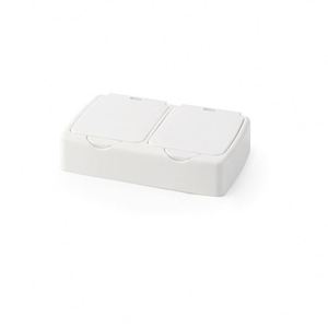 Hot Selling Disposable Pill Case 2 Compartments Perfect for Purse <b>Pocket</b> Daily Use - Product Image 3