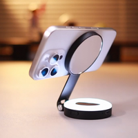Anneau lumineux pour selfie rechargeable, portable, à clipser, avec 40 LED pour la photographie sur smartphone, la vidéo caméra, pour filles