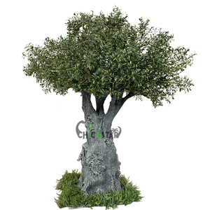 Cây ô liu nhân tạo ngoài trời mô phỏng chất lượng cao, lá cây giả bằng vải gỗ, tạo bóng râm chân thực, thích hợp cho không gian trong nhà, nhà hàng - Product Image 4