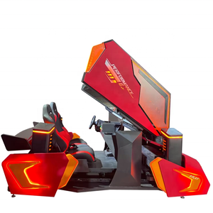 התאמה אישית Vr משולש מסך מירוץ סימולטור פנים/חיצוני יישום מסחרי פיברגלס מחשב עבור קניונים שדות תעופה - Product Image 4