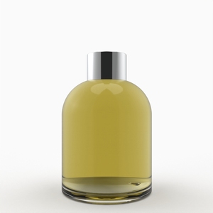 Premium Quality 250 ML/8oz Transparent Home Fragrance Glass <b>Container</b> with Plastic Accessories - Product Image 2