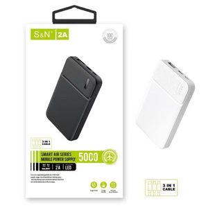 Batería Externa S&N de 5000 mAh 2A con Indicador LED para Carga de Teléfonos Móviles - Product Image 3