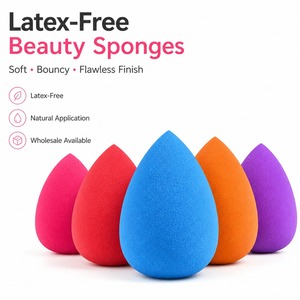 <span class=keywords><strong>Esponja</strong></span> de Maquillaje de Base Natural Gmagic sin Látex Huevo de Belleza Negro <span class=keywords><strong>Esponja</strong></span> de Belleza en Forma de Lágrima Portátil al por Mayor - Product Image 1