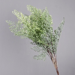 高品质人造塑料真触感蕨类植物绿叶，适合家居、毕业典礼、圣诞节、婚礼装饰 - Product Image 1