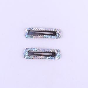 Lot de 3 pinces à cheveux scintillantes en tissu et cristal pour enfants, accessoires de coiffure pour demoiselles d'honneur et fêtes - Product Image 5