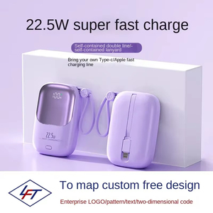 2025 Portable 10000mAh <span class=keywords><strong>poche</strong></span> batterie externe 20W <span class=keywords><strong>sortie</strong></span> USB-C 22.5W charge rapide LED affichage coloré haute capacité 3A japon - Product Image 4