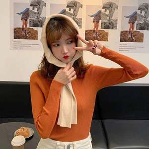 Autumn Winter Turtleneck Pullovers Sweaters Primer Shirt Long Sleeve Short Korean Slim-fit <b>Tight</b> Sweater J0121 - Product Image 4