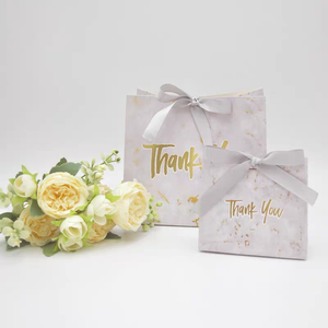 Caja de Regalo de Cartó<span class=keywords><strong>n</strong></span> con Diseño de Mármol Blanco, Forro de Esponja, Cinta Decorativa para Bodas, Recuerdos de Dulces/<span class=keywords><strong>Chocolate</strong></span>, Impresió<span class=keywords><strong>n</strong></span> con Laminado Mate - Product Image 4