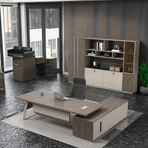 Modern basit melamin ahşap tarzı bilgisayar masası patron masa yöneticisi masası ofis mobilya işletmeleri hastaneler için okullar vb - Product Image 1