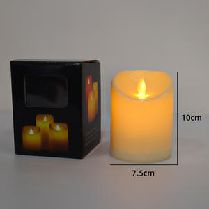 Nouvelle <span class=keywords><strong>bougie</strong></span> électronique <span class=keywords><strong>LED</strong></span> <span class=keywords><strong>bougie</strong></span> en forme de pilier en plastique étincelant <span class=keywords><strong>bougie</strong></span> de décoration de célébration de festival - Product Image 2