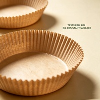 Papiers sulfurisés jetables pour friteuse à air, antiadhésifs, résistants à l'huile, en forme de bol rond, pour la cuisson, le rôtissage et la cuisine