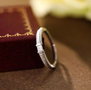 Xinfly 0.1ct Square Diamond <b>Ring</b> 18K Gold Ribbed Classic Solitaire for Wedding Engagement or Gift <b>Couple</b> Jewelry - Product Image 3