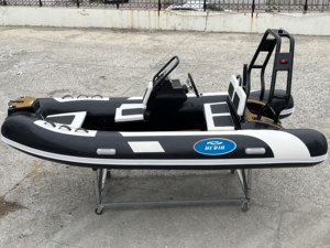 Bote Neumático de Aluminio de Lujo CE, Modelo 390, 12.8 Pies, con Cabina y Motor, Bote Neumático Hypalon Orca para Pesca - Product Image 5