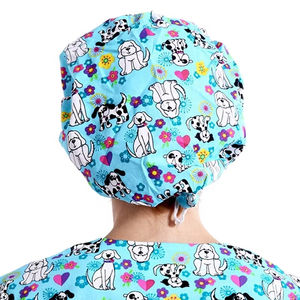 Gorros quirúrgicos tejidos ANNO con estampado de colores para médicos, enfermeras y quirófanos; camisetas y camisetas de manga corta. - Product Image 5