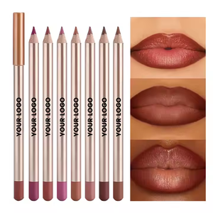<span class=keywords><strong>Crayon</strong></span> à <span class=keywords><strong>lèvres</strong></span> en bois doré mat, crème, pour revendeurs, marque privée, marron - Product Image 4