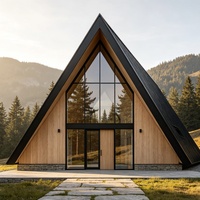 Maison d'arbre préfabriquée en LGS de type A, structure en acier léger préfabriquée, design triangulaire au style unique