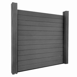 Panneaux de clôture en béton préfabriqué décoratifs d'extérieur en métal - Product Image 4
