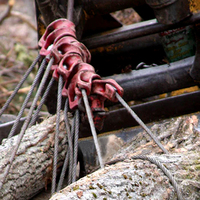 Cadena deslizante de aleación SLR para cable de acero, conector de cable de cabrestante para troncos, deslizador para tractor forestal, caja de cartón