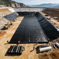Geomembrana Impermeable Más Vendida en 2025, Lámina de HDPE Resistente a Ácidos para Almacenamiento de Residuos en Minería Industrial