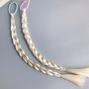 Accesorios para pelucas <span class=keywords><strong>de</strong></span> muñecas DIY <span class=keywords><strong>de</strong></span> la serie Princesa <span class=keywords><strong>de</strong></span> Hielo y Nieve para niños, trenzas blancas, lazos para el cabello, semiterminados, <span class=keywords><strong>de</strong></span> plástico/resina, doble máquina - Product Image 1