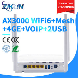 ONT XG-PON FTTH FTTB con Firmware en Inglés, Módem de Fibra Óptica de Alta Velocidad con Fuente de Alimentación, Terminal de Red Óptica de Alta Calidad - Product Image 2