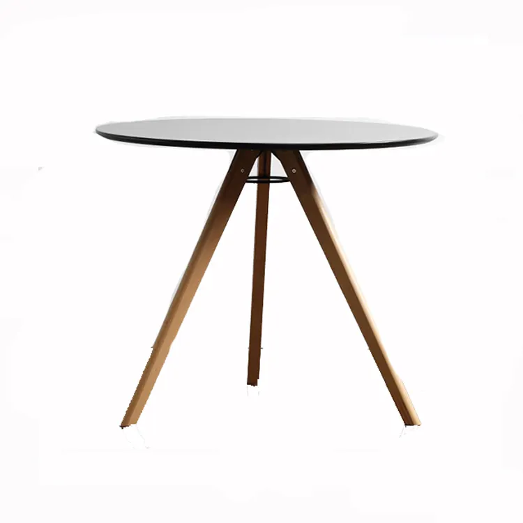 최신 저렴한 화이트 테이블 커피 클래식 라운드 4 다리 나무 식탁 의자 라운드 식탁 세트 2 좌석