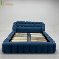 Lit de chambre principale U-best 1,8 mètre, modulaire, pour hôtel, villa, appartement, lit double, lit princesse moelleux, lit bulle de luxe