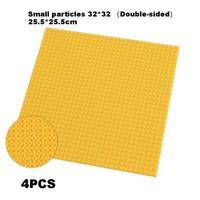 Plaque de base double face à petits points 32x32 pour construction de scènes DIY, 25,5x25,5 cm, colorée, jouet MOC pour enfants