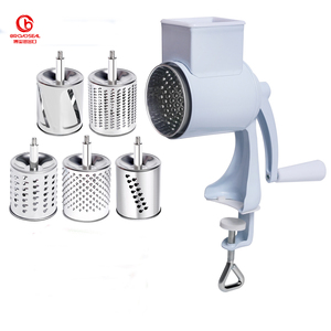 Manuale in acciaio inox tritacarne <span class=keywords><strong>grattugia</strong></span> in metallo azionato <span class=keywords><strong>a</strong></span> <span class=keywords><strong>mano</strong></span> cibo strumento da cucina rotativo formaggio <span class=keywords><strong>grattugia</strong></span> - Product Image 1