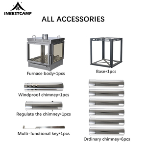 Estufa Portátil INBESTCAMP para Acampar, Picnic, Parrilla, Cocina, Calentador para Senderismo, Estufa para Exteriores - Product Image 2