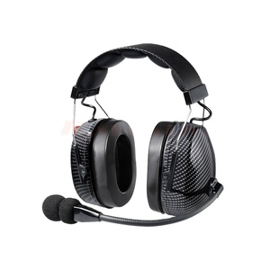 Casque d'intercom sans fil à double fibre <span class=keywords><strong>de</strong></span> carbone avec prise XLR, suppression du <span class=keywords><strong>bruit</strong></span>, pour radios bidirectionnelles - Product Image 4