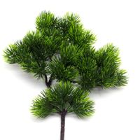 Plante verte artificielle douce faite à la main, thuya en pot, ornements décoratifs de Noël, artisanat de paysagisme extérieur, accessoires de bricolage