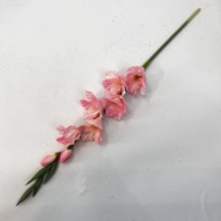 Fleur de gladiolus en soie artificielle à longue tige pour la décoration florale d'événements