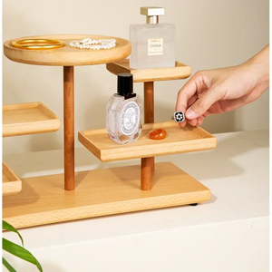 Présentoir à gâteaux de mariage multifonctionnel en bois de luxe personnalisable Présentoir <span class=keywords><strong>multicouche</strong></span> <span class=keywords><strong>Support</strong></span> de rangement pour présentation sur table à dessert - Product Image 4