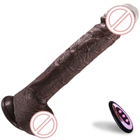 Flüssiges Silikon Wasserdichter Realistischer Dildo Vibrator Weibliches Sexspielzeug mit Fernbedienung-BJD-E010-1