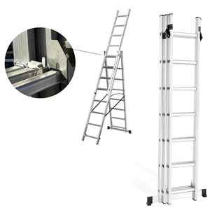 Échelle montante de haute qualité Construction d'ingénierie Échelle <span class=keywords><strong>télescopique</strong></span> Sécurité à domicile Échelle en aluminium - Product Image 6