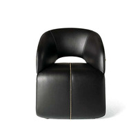 Fauteuil italien léger et luxueux imprimé léopard fauteuil de loisirs villa home designer personnalité en cuir pour salon