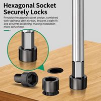 Clé à glissière rotative haute vitesse en forme de T T10/T15, tête étoile, outil à tête Phillips allongée, clé hexagonale en chrome-vanadium