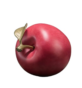 Escultura de Ángel de Cobre Rojo de la Suerte, Adornos Redondos con Fruta Ping'an, Decoración para el Hogar, Regalos de Nochebuena y Navidad - Product Image 1