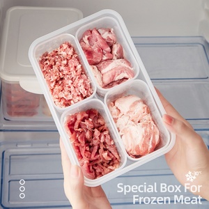 Plastic High Quality Fresh Keeping Box Airtight <b>Refrigerator</b> Organizer Food Storage Boxes Bins <b>Containers</b> for Kitchen - Product Image 2