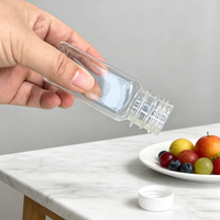Bouteilles en plastique vides personnalisables pour produits bien-être, 2 onces, mini-bouteilles carrées françaises, contenants en plastique de qualité alimentaire pour liquides