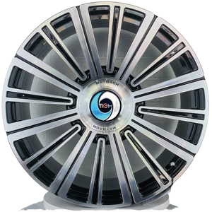 Cerchi Forgiati Personalizzati ad Alte Prestazioni 5x120 da 20, 21, 22 Pollici in Lega Multirazza per Mercedes, Nuovi in Nero Lucido - Product Image 1
